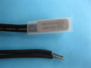 50 pz Interruttore Temperatura Termostato 70°C N.C. KSD9700 Chiusura Normale 70C NC Nuovo - Foto 1 di 3
