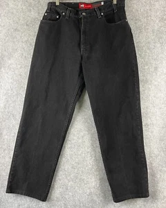 Vintage Levis Silvertab Jeans Mens 33x30 Black Loose Fit 90s Skater Hiphop USA - Picture 1 of 15