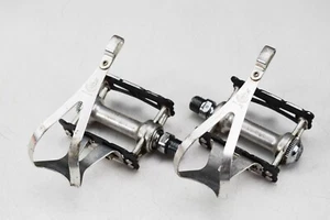 CAMPAGNOLO RECORD PISTA SUPERLEGGERI VINTAGE RENNRAD/BAHN FAHRRAD PEDALE/ CLIPS - Bild 1 von 8