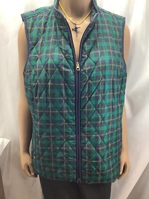 Chaleco acolchado Croft & Barrow multicolor a cuadros cremallera completa para mujer talla MGO230803/OB7 Foto 1 de 4