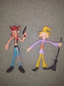 Vintage Fun World Halloween Witch, Cowboy 5" Bendable Figure Hong Kong - Picture 1 of 12