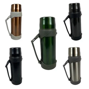Thermos Flask Stainless Vacuum Handle Drinks Bottle Leak-Proof - Picture 1 of 21