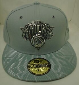 New York Knicks Men's New Era 59FIFTY 7 1/2 Fitted Cap Hat Gray