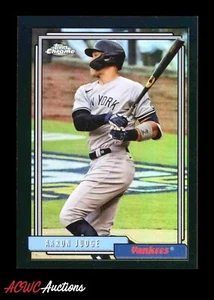 2021 Topps Update 1992 Topps Chrome Black Refractor #TC92-2 Aaron Judge #d 13/25 - Picture 1 of 2
