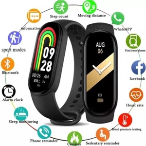 Smartwatch Orologio Smart Tracker Sport Android iOS Bluetooth Conta Passi Cardio - Foto 1 di 11