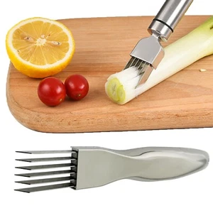 Scallion Slicer Stainless Steel Vegetable Cutter Shredder Chopper Kitchen Tool - Picture 1 of 16