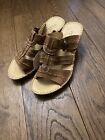 NEW Padders Brown / Tan Soft Leather Lightweight Summer Comfort Mules  36 (UK 3)