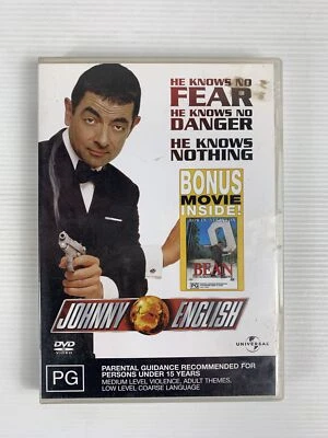 Johnny English + Bonus Movie Bean DVD R4 2003 Rowan Atkinson - Image 1 of 4