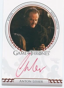 VL Game of Thrones Legends of the Realm Autograph Anton Lesser as Qyburn AAA - Picture 1 of 2