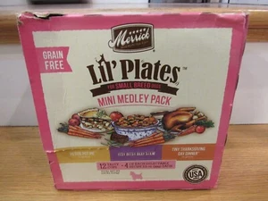 Merrick Lil' Plates Mini Medley Wet Dog Food Variety Pack 3.5-oz cans Case of 12 - Picture 1 of 9