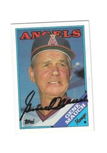 Autographed Signed GENE MAUCH California Angels 1988 TOPPS card #774 w/COA - Picture 1 of 1