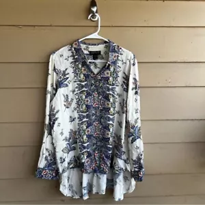 Lola P. Boho Long Sleeve Top - Size M - Modest Casual - Picture 1 of 4