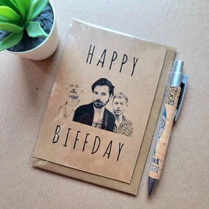 Biffy Clyro Birthday Card - Happy Biffday - Rock band birthday greetings card - Picture 1 of 3