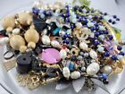 Vintage Now Jewelry Parts Pieces Necklaces Earrings + Harvest Crafts 2.5lbs Bulk