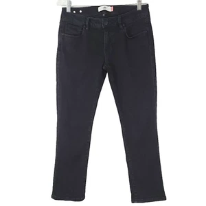 Cabi neu kurz geschnitten schwarz Bootcut Denim Jeans Baumwollmischung dunkle Waschung niedriger Bund Größe 4 - Bild 1 von 9