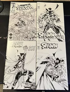 Spawn lotto di 4 - 299, 300 (x2), 301 variante schizzo Todd McFarlane - Foto 1 di 9