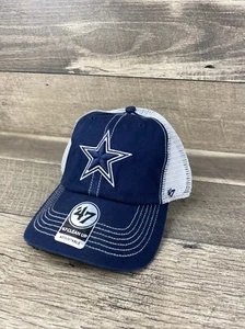 Dallas Cowboys '47 Brand Navy Blue Trawler Clean Up Adjustable Trucker Dad Hat - Picture 1 of 9