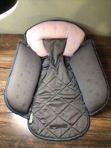- Eddie Bauer Baby Infant Car Seat Insert Grey Pink Head Support Padded Booster