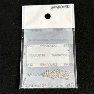 SWAROVSKI WHITE FAUX PEARLS NO HOLE 5809 1.5MM 100PK From Jewellery Maker - Picture 1 of 2