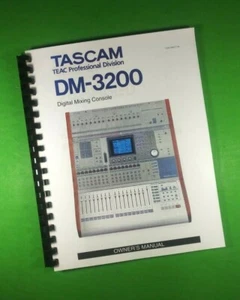 Bedienungsanleitung für Tascam DM-3200 Digital Mixer 120 Seiten mit Klarsichthüllen! - Bild 1 von 1