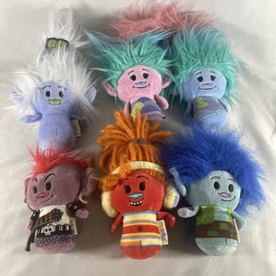 Hallmark Itty Bittys Dreamworks Trolls World Tour Plush Lot - Image 1 of 4