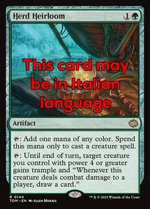 MTG HERD HEIRLOOM EXC - CIMELIO DELLA MANDRIA 144 - TDM - MAGIC - Picture 1 of 1
