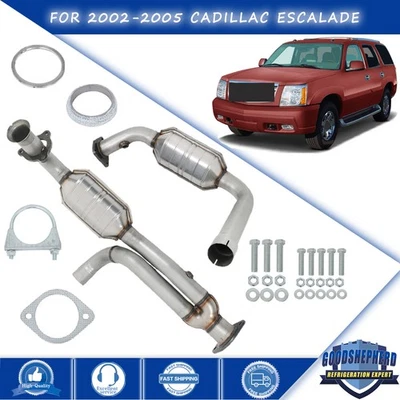 For 2002-2005 Cadillac Escalade Base 5.3L Y Pipe Exhaust Catalytic Converter Set - Image 1 of 4