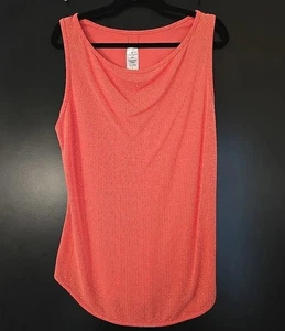 Top para mujer Royal Robbins sin mangas estampado naranja y rojo talla grande suave clásico - Imagen 1 de 5