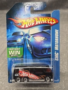 Hot Wheels 2007 Blue Card 208 GMC MOTORHOME Black J8035 - Picture 1 of 2