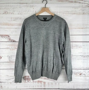 J Crew Herren Größe L Sweatshirt meliert grau Pullover Langarm Freizeit gebraucht, in einwandfreiem Zustand - Bild 1 von 9