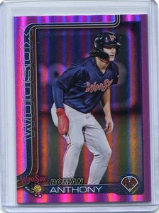 2025 Topps Pro debut Roman Anthony fucsia lámina paralelo #30/199 - Medias Rojas - Imagen 1 de 2