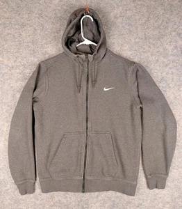 Nike Sweatshirt Full Zip Hoodie grau Herren Gr. M Fleece innen 21,5x25,5 - Bild 1 von 17