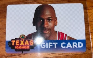 Michael Jordan Texas Roadhouse Gift Card $0 Balance Chicago Bulls Basketball  - Bild 1 von 2