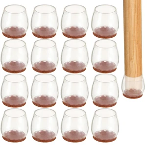 Runde Stuhlbeinkappen Silikonfüße 16 Stück Möbelgleiter für Teppichboden - Bild 1 von 6