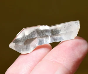 Small Natural Clear Quartz Crystal Scepter Head Formation Collected From Tibet - Picture 1 of 5