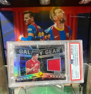 2019 Panini Obsidian Soccer Galaxy Gear Robert Lewandowski Jersey 111/125 PSA 10 - Picture 1 of 24