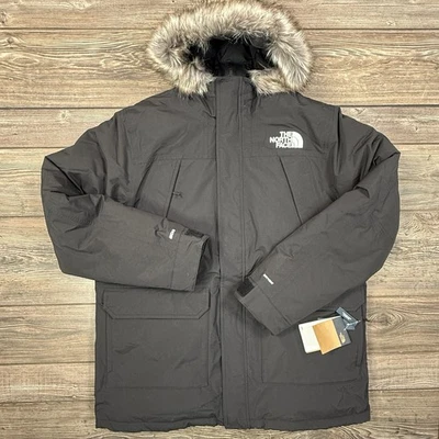 The North Face Mens McMurdo Size XL 600 Fill Down Parka Jacket Black NEW $400 - Image 1 of 4