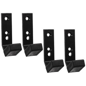 4 Pezzi Squat Rack Bilanciere Supporto Fitness Ganci Porta Attrezzature Palestra Stoccaggio - Foto 1 di 12