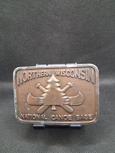 Vintage BSA Pfadfinder Northern Wisconsin National Kanu Basis Gürtelschnalle selten  - Bild 1 von 5
