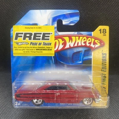 Hot Wheels 2007 #18 New Models Red 1964 Ford Galaxie 500XL Short Card - Image 1 of 4