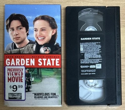Garden State VHS Tape Zach Braff Natalie Portman Former Hollywood Video Rental - Image 1 of 4