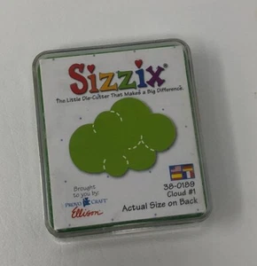 Sizzix Originals fustellato: piccolo verde (nuvola #1) 38-0189 - Foto 1 di 3
