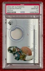 2002 SP AUTHENTIC #218 CLINTON PORTIS ROOKIE RC PSA 10 GEM MINT POP 2 REDSKINS - Bild 1 von 1