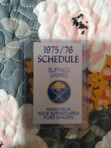 FORD Dealers 1975-76 Buffalo Sabres HOCKEY Pocket Schedule NM - Picture 1 of 2