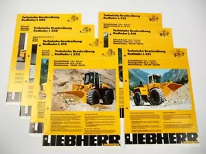 7 Prospekte Liebherr L 506 - 551 Radlader Technische Beschreibung 1990/92 - Bild 1 von 2