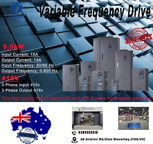 5.5KW/7.5HP 14A 415V AC 3 phase variable frequency drive inverter VSD VFD Lathe - Foto 1 di 12