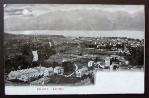 Postkarte gereist 1907 CREVA - LUINO Lago Maggiore - Bild 1 von 2