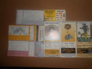 Collection of 7 Hamilton vs Toronto Labour Day Classic Stubs 1980-2003 CFL