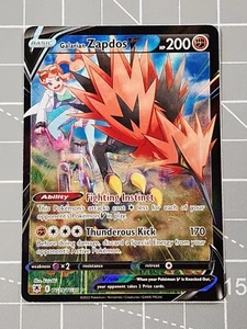 Tarjeta Pokémon Galería Entrenador Resplandor Astral Galarian Zapdos V TG19/TG30 - Casi Nueva - Imagen 1 de 8