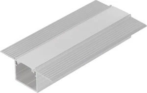 1m Alu-Ceiling Plaster-in LED profile C3M (raw ALU) with cover - Picture 1 of 9